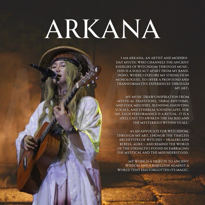 Arkana play mystic folk and new age indie inspired by tribal rhythms and folk melodies